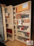 Cabinet and contents to include: large selection of molding blades and heads