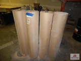 4 Rolls of heavy indented kraft paper