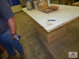 Wooden shop table
