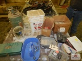 1 lot of breaker boxes, air tanks, electrical testers, etc.