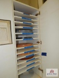 Cabinet section full of veneer edge banding