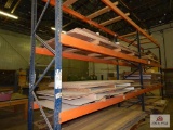 Two sections of commercial industrial shelving