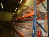 Three sections of commercial industrial shelving