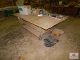 Rolling workshop table