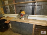 DeWalt compound miter saw with rolling cabinet