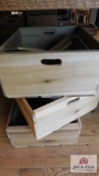 Wood crates w/ dividers