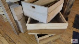 Wood crates w/ dividers