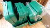 Green storage tubs