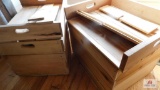4 Wood crates