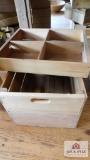 Wood crate and tray