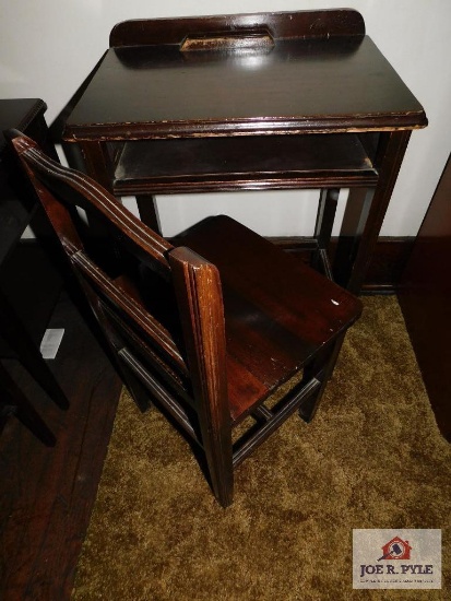 Hall telephone table w/ chair