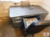 Metal desk and Chair
