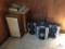 Sony cassette/CD player sterol with speakers, CD's and extra vintage speakers