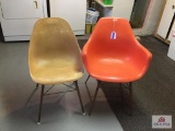 Lot two 2 vintage chairs