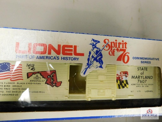 Lionel Spirit of 76 Maryland Box Car 6-7607