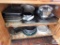 Contents of cabinets - serving bowls, baking pans