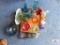 Collection of art glass and bells