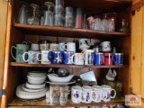 Cabinet of glasses, mugs