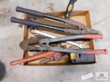 Bolt cutters and wrenches