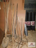 Hand tools, rolled roofing, sheet metal