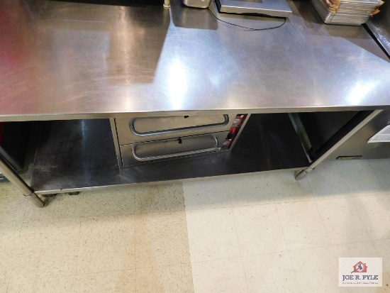 Stainless steel prep table (does not include contents) 72x36x36