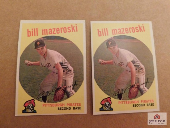 Two 1959 Topps Bill Mazeroski Cards