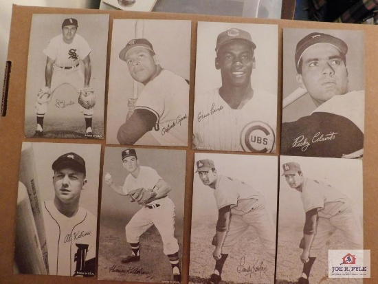 Collection of 1962 Stat Back Exhibit Cards