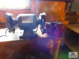 Champion heavy duty grinder and bench vise
