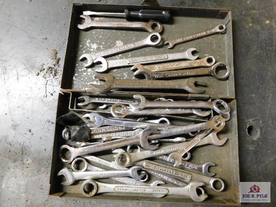 Mixed lot of standard & metric wrenches (Some Craftsman)