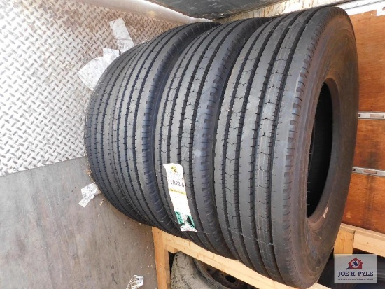 4 Roadmaster RM185 Steel radials 11R 22.5 tires 14ply rating , G Load range