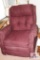 Maroon recliner