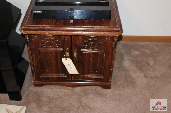 Two door end table
