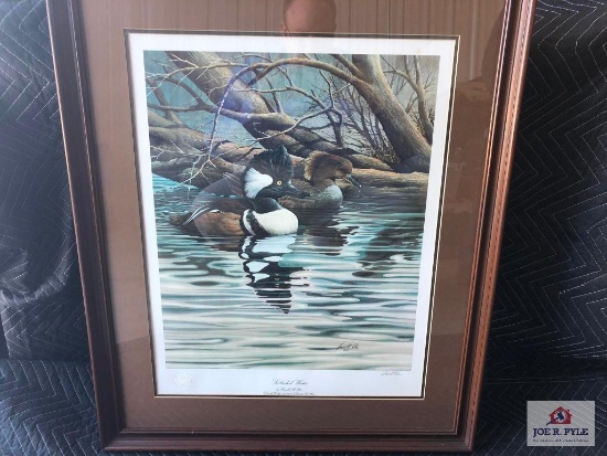 "SECLUDED WATER" BY HAROLD R. ROE - DUCKS UNLIMITED PRINT 1985 ARTIST OF THE YEAR