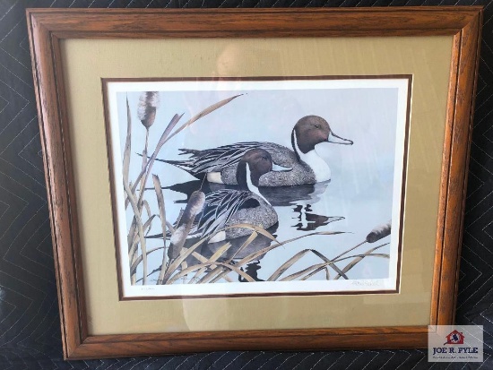 "PINTAILS BACHELORS" BY SHERRIE RUSSELLL SIGNED AND NUMBER 1986 #377 OF 450