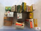 LOT OF VARIOUS AMMO (PARTIAL AND FULL BOXES): .222 REM, .256 WIN MAG, .357 MAG, .22 HORNET, 9MM