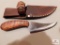 Handmade knife by Marvin Wotring with sheath