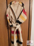 Hudson Bay blanket coat with hood