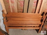 Full size Maple headboard and foot board with rails