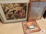 Framed wildlife picture