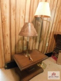 Table and 2 lamps
