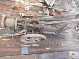 Antique wall mount drill press