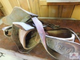 Leather covered wood stirrups