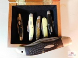 Box of vintage case knives