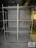 (2) Metal Wall Shelving Units