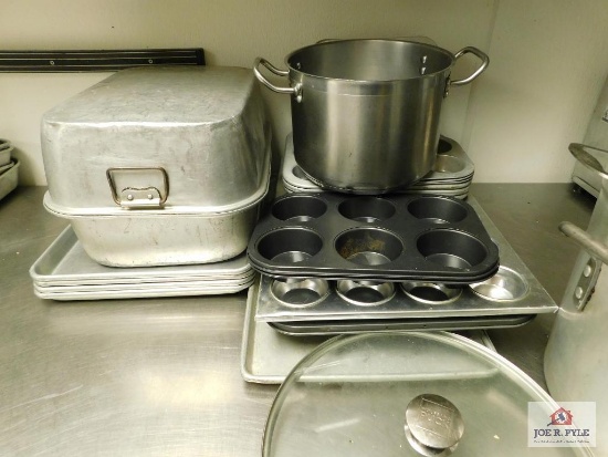 Assorted Pots, Baking Sheets and Muffin Pans