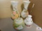 Hand painted vases and candy jars