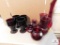 Red goblets & vases