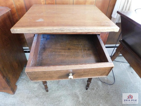 Antique one drawer stand