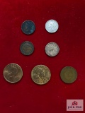 (2) USA $1 2000 (1) USA .01 1904 (1) First in War, First in Peace 1863 (1) One Cent Wheat Penny (1)