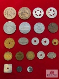 (21) Miscellaneous Transportation Tokens, Wooden Nickel, Mine Scrip, and other Tokens